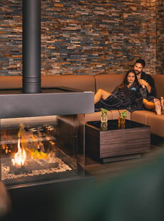 Kamin im Breeze Spa in der Ostsee Therme